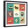 Vector Dog-vector pro-Framed Art Print