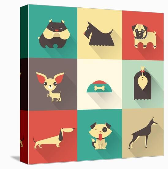 Vector Dog-vector pro-Stretched Canvas