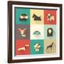 Vector Dog-vector pro-Framed Art Print