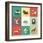 Vector Dog-vector pro-Framed Art Print