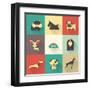 Vector Dog-vector pro-Framed Art Print