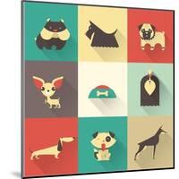 Vector Dog-vector pro-Mounted Art Print