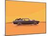 Vector Flat Illustration of a Vehicle for the Apocalypse-supercaps-Mounted Art Print