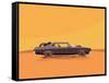 Vector Flat Illustration of a Vehicle for the Apocalypse-supercaps-Framed Stretched Canvas