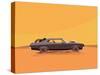 Vector Flat Illustration of a Vehicle for the Apocalypse-supercaps-Stretched Canvas