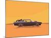 Vector Flat Illustration of a Vehicle for the Apocalypse-supercaps-Mounted Art Print