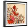 Vector Floral Background-Danussa-Framed Art Print