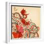 Vector Floral Background-Danussa-Framed Art Print