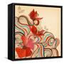 Vector Floral Background-Danussa-Framed Stretched Canvas