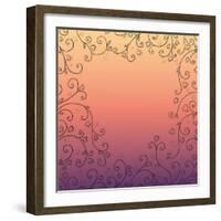 Vector Flower Background.-irska-Framed Art Print