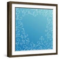 Vector Flower Background.-irska-Framed Art Print