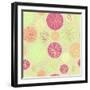 Vector Flower Pattern.-Eka Ocean-Framed Art Print