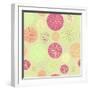 Vector Flower Pattern.-Eka Ocean-Framed Art Print