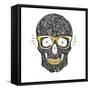 Vector Funny, Candy Skull-karnoff-Framed Stretched Canvas