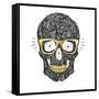 Vector Funny, Candy Skull-karnoff-Framed Stretched Canvas