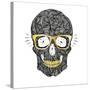 Vector Funny, Candy Skull-karnoff-Stretched Canvas