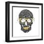 Vector Funny, Candy Skull-karnoff-Framed Art Print