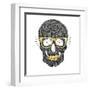 Vector Funny, Candy Skull-karnoff-Framed Art Print