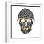 Vector Funny, Candy Skull-karnoff-Framed Premium Giclee Print