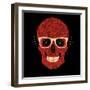 Vector Funny, Candy Skull-karnoff-Framed Art Print