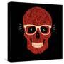 Vector Funny, Candy Skull-karnoff-Stretched Canvas