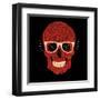 Vector Funny, Candy Skull-karnoff-Framed Art Print