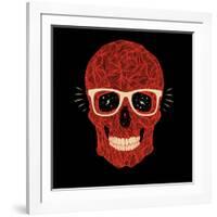 Vector Funny, Candy Skull-karnoff-Framed Art Print