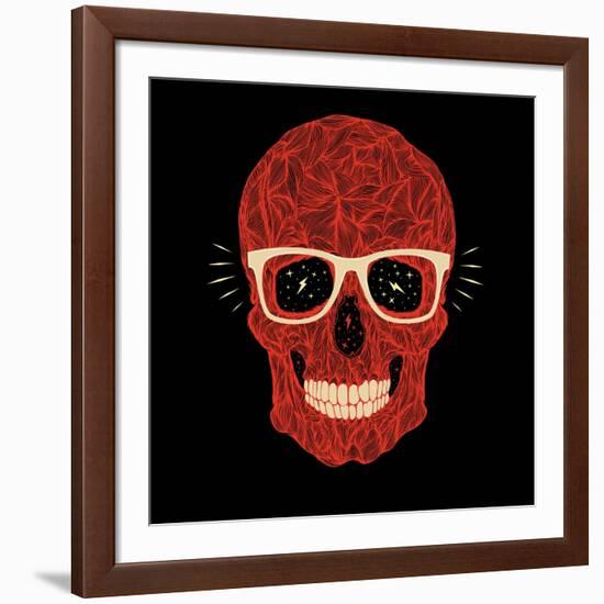 Vector Funny, Candy Skull-karnoff-Framed Art Print