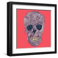 Vector Funny, Candy Skull-karnoff-Framed Art Print