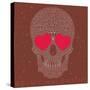 Vector Funny, Candy Skull-karnoff-Stretched Canvas