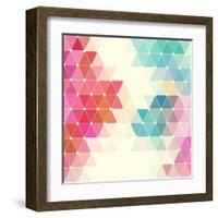 Vector Geometric Background-Maksim Krasnov-Framed Art Print