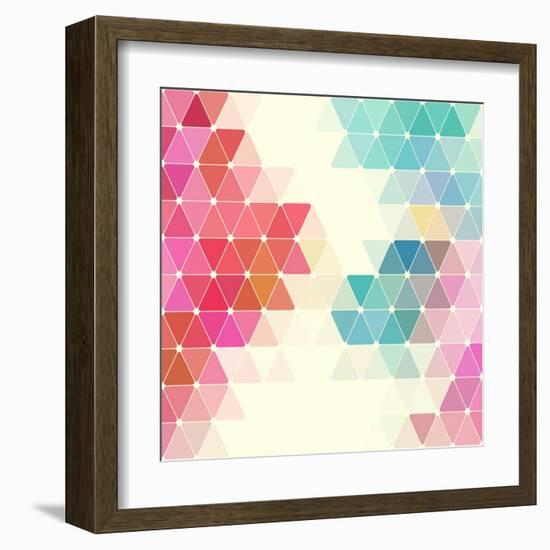 Vector Geometric Background-Maksim Krasnov-Framed Art Print