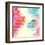 Vector Geometric Background-Maksim Krasnov-Framed Art Print