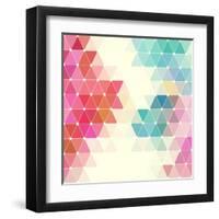 Vector Geometric Background-Maksim Krasnov-Framed Art Print