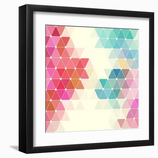 Vector Geometric Background-Maksim Krasnov-Framed Art Print