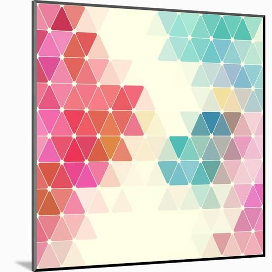 Vector Geometric Background-Maksim Krasnov-Mounted Art Print