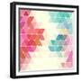 Vector Geometric Background-Maksim Krasnov-Framed Premium Giclee Print