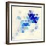 Vector Geometric Background-Maksim Krasnov-Framed Art Print