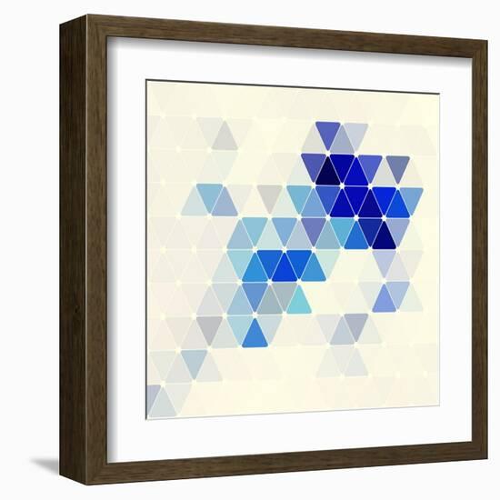 Vector Geometric Background-Maksim Krasnov-Framed Art Print