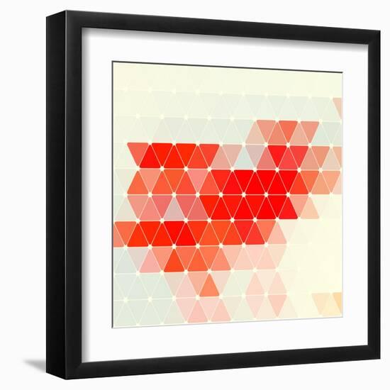 Vector Geometric Background-Maksim Krasnov-Framed Art Print