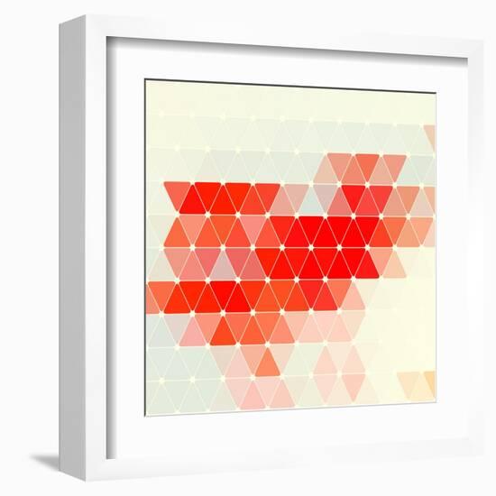 Vector Geometric Background-Maksim Krasnov-Framed Art Print