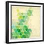 Vector Geometric Background-Maksim Krasnov-Framed Art Print