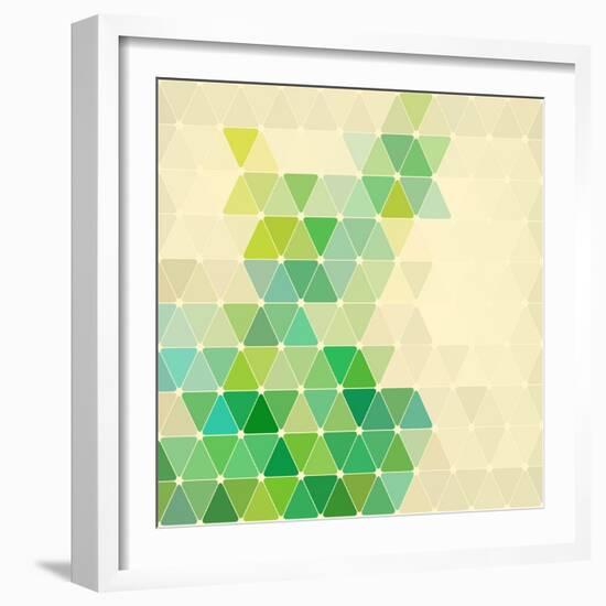 Vector Geometric Background-Maksim Krasnov-Framed Art Print