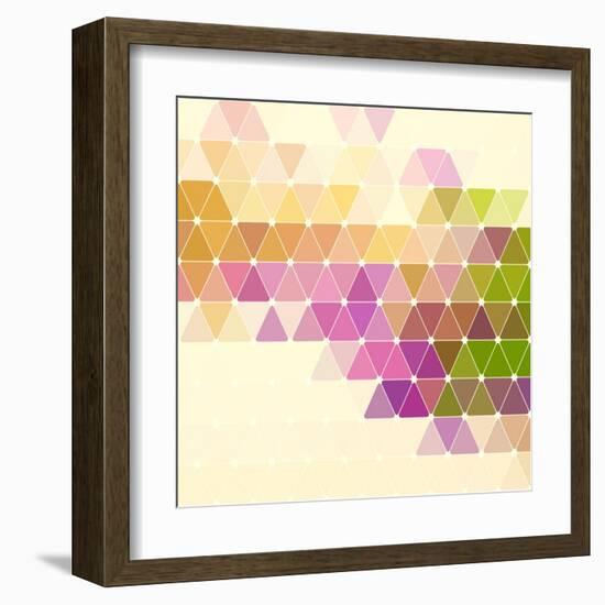 Vector Geometric Background-Maksim Krasnov-Framed Art Print