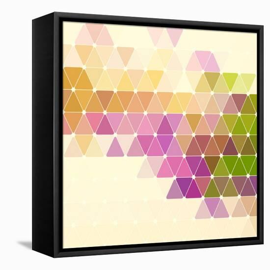 Vector Geometric Background-Maksim Krasnov-Framed Stretched Canvas