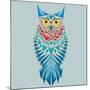 Vector Geometric Owl-Yuriy Borisov-Mounted Art Print