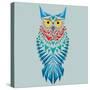 Vector Geometric Owl-Yuriy Borisov-Stretched Canvas