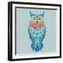 Vector Geometric Owl-Yuriy Borisov-Framed Art Print