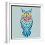 Vector Geometric Owl-Yuriy Borisov-Framed Art Print