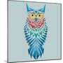 Vector Geometric Owl-Yuriy Borisov-Mounted Art Print